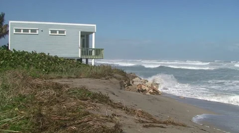 Beach House Stock Footage 7902140
