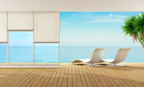 Beach house Stock Illustration