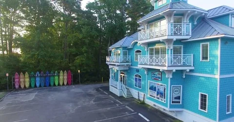 Beach House Sandbridge Realty Stock Footage 79212259