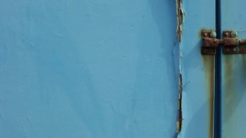 Beach Hut Blue Rust Lock 動画素材 85356053