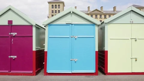 Beach Hut Light Blue 動画素材 85460905