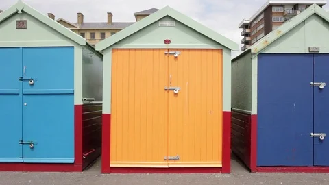 Beach Hut Orange 動画素材 85461283
