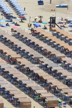 Beach hut pattern Stock Photos