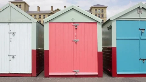 Beach Hut Peach 動画素材 85461336