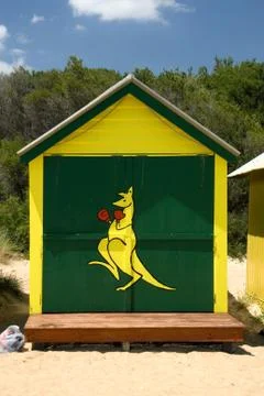 Beach hut Foto stock