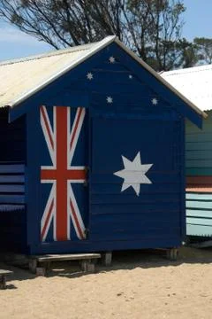 Beach hut Foto stock