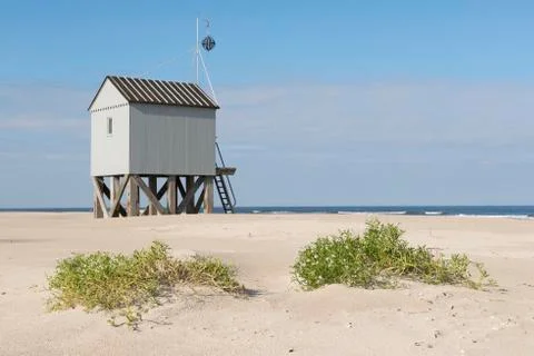 Beach hut. Foto stock