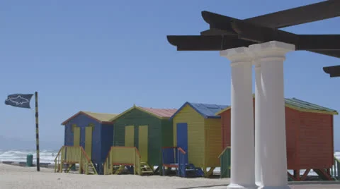 Beach huts Видео 22983981