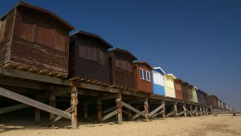 Beach Huts Stock Photos