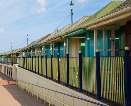 Beach huts Stock Photos