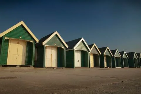 Beach huts Foto stock