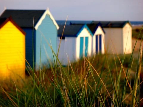 Beach huts Foto stock