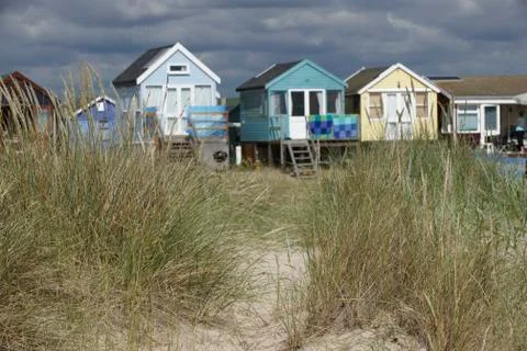 Beach Huts Stock Photos