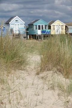 Beach Huts Stock Photos