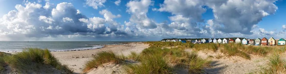 Beach Huts Stock Photos