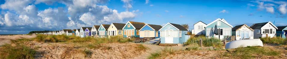 Beach Huts Stock Photos