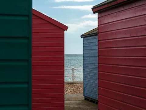 Beach Huts Stock Photos