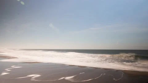 Beach Hyperlapse with Ocean Waves, Sutro Heights, California Stock Footage 145446904