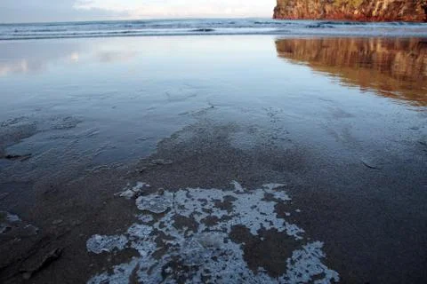 Beach ice Foto stock