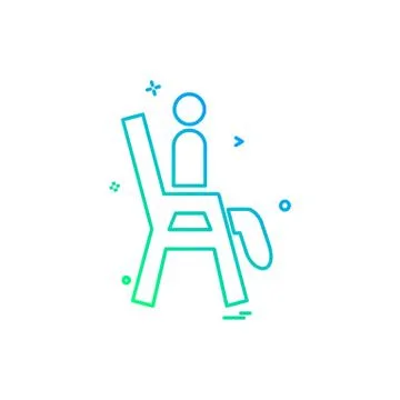 Beach icon design vector イラスト素材