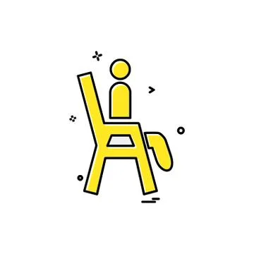 Beach icon design vector 스톡 일러스트