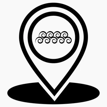 Beach icon Stock Illustration