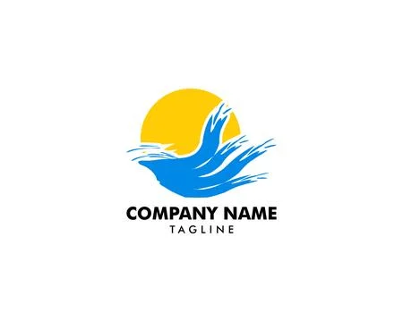 Beach icon logo element illustration Ilustración de archivo