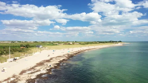 A beach on the ile de Re Stock Footage 164764055