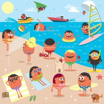 Beach Stock Illustration