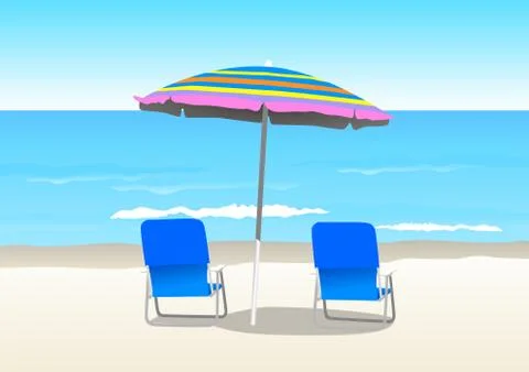 Beach Stock Illustration