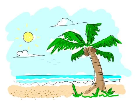 Beach Stock Illustration