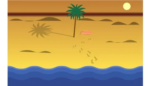 Beach Stock Illustration