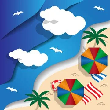 Beach. Stock Illustration