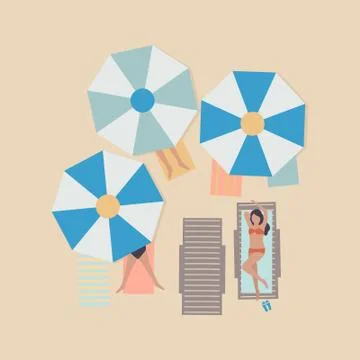 Beach Illustrazione stock