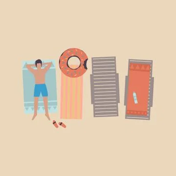 Beach Stockillustratie