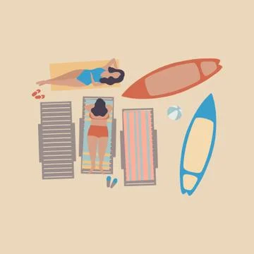 Beach Illustrazione stock