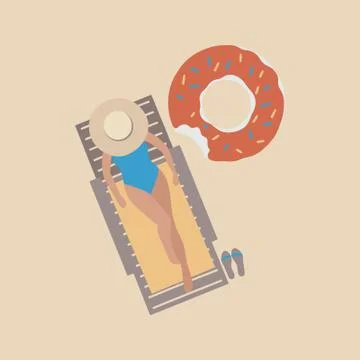 Beach Illustrazione stock