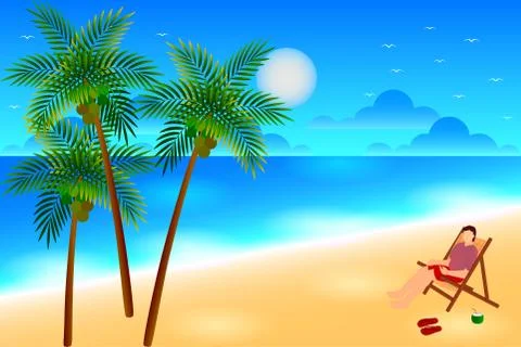 Beach Stock Illustration