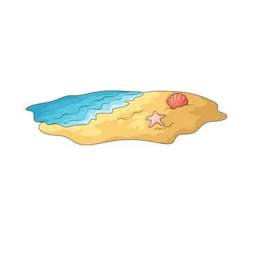 Beach illustration 스톡 일러스트