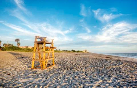 Beach in Indialantic 库存照片