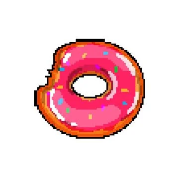 Beach inflatable ring pixel art vector illustration イラスト素材