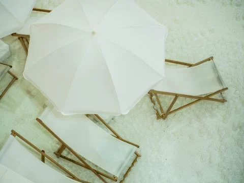 'THE BEACH'  an interactive art installation by the renowned New York-based Stock Photos