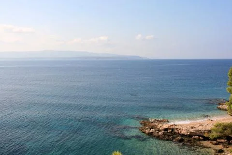 Beach on the island of Brac Stock Photos