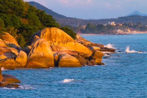 The beach of the island. Foto stock