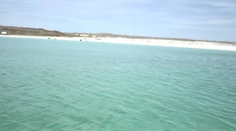 Beach island slow Stock Footage 22110844