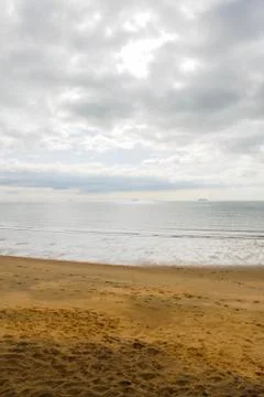 A beach on the Isle of Wight 스톡 사진