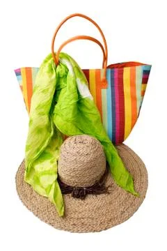 Beach items Stock Photos