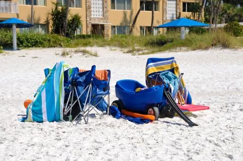 Beach Items Stock Photos