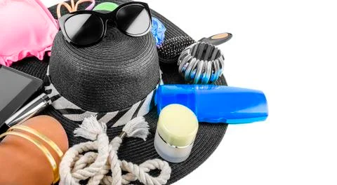 Beach Items Still Life Stock Photos