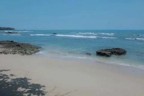 Beach on the Java Sea Foto stock
